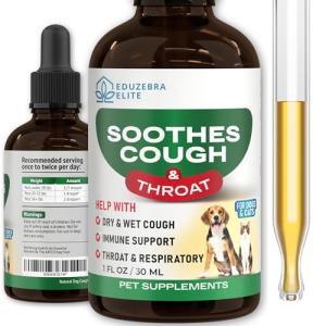 Kennel Cough Drops for Dogs & Cats Cough Relief Dry and Wet Pet Cough Allergy Relief - for Dogs of All Breeds & Sizes