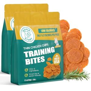 Koala Story Dog Chicken Chips Treat - 12 oz, 100% Natural Ingredient Made in USA, High Protein Low Calorie Pet Training Chew Jerky Dried Food, Healthy Pet Supplies for Medium, Large Breeds & Puppy
