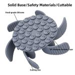 Keegud Slow Feeder Dog Bowls Insert [Octopus Suction Cups] Super Firm Slow Eating Dog Bowl [Cuttable] for Large Breed and Medium Size Dog Compatible with Regular and Elevated Dog Bowls (Turbine)