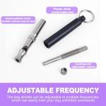 ZeriLion 2 Pack Dog Whistle for Barking Control & Recall Training - Adjustable Ultrasonic Silent Whistle with Lanyard for All Dogs, Professional Pet Whistle Neighbor Dog Solution & Deaf Pet Aid