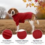Cozy Red XL Sweater for Large Dogs