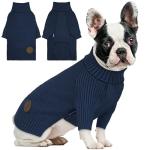 Cozy Turtleneck Dog Sweater for Small Dogs