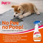PET YOUR PET Dog Potty Training Spray No Pee No Poop, 16 Fl Oz, Non Toxic Spray for Dogs Only, Natural Pee Deterrent, Prevents Urine Marking and Pooping, Indoor Outdoor House Training Aid