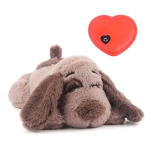 BEVERLYSHARK Beverly Shark Puppy Heartbeat Toy Dog Anxiety Relief Calming Aid Puppy Heartbeat Stuffed Animal Behavioral Training Sleep Aid Comfort Soother Plush Toy for Puppies Cats