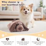 BEVERLYSHARK Beverly Shark Puppy Heartbeat Toy Dog Anxiety Relief Calming Aid Puppy Heartbeat Stuffed Animal Behavioral Training Sleep Aid Comfort Soother Plush Toy for Puppies Cats