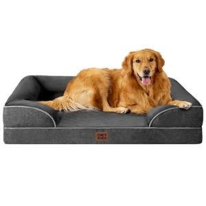 Extra Large Orthopedic Waterproof Dog Bed - Grey