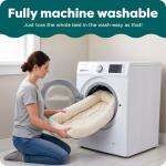 Furhaven Washable Dog Bed for Small Pets - Gray