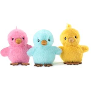 Sew Butiful 3PCS 6'' Squeak Plush Toy, Funny Animal Sets Pet Interactive Play for Small,Medium Dogs Assorted Color