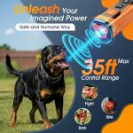 QVNNVQ Dog Bark Deterrent Devices, Ultrasonic Anti Barking Device for Dogs, Stopping Own or Neighbor's Dog Barking,Portable Dog Training Device, Safe & Effective for Indoor & Outdoor Use, Orange
