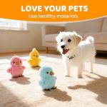 Sew Butiful 3PCS 6'' Squeak Plush Toy, Funny Animal Sets Pet Interactive Play for Small,Medium Dogs Assorted Color