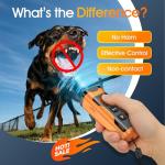 QVNNVQ Dog Bark Deterrent Devices, Ultrasonic Anti Barking Device for Dogs, Stopping Own or Neighbor's Dog Barking,Portable Dog Training Device, Safe & Effective for Indoor & Outdoor Use, Orange