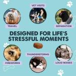 Mighty Paw Calming Chews for Dogs with Melatonin - Vet Formulated Dog Sleep Aid - Puppy & Large Pet Treats - Waggables Calm -Composure Calming Chews for Stress & Relaxation, 120 Count (Made in USA)