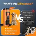 QVNNVQ Dog Bark Deterrent Devices, Ultrasonic Anti Barking Device for Dogs, Stopping Own or Neighbor's Dog Barking,Portable Dog Training Device, Safe & Effective for Indoor & Outdoor Use, Orange