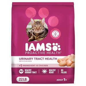 IAMS Proactive Health Adult Urinary Tract Healthy Dry Cat Food with Chicken, 22 lb. Bag