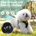 TomteNisse Dog Harness and Leash Set, No Pull Pet Harness for Small Dogs Easy Walking,Soft Breathable Small Dog Harness,Adjustable Reflective Step in Vest Harness for Puppy,Kitten, Cats