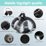 TomteNisse Dog Harness and Leash Set, No Pull Pet Harness for Small Dogs Easy Walking,Soft Breathable Small Dog Harness,Adjustable Reflective Step in Vest Harness for Puppy,Kitten, Cats