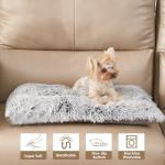 EHEYCIGA Fluffy Dog Crate Bed for Small Dogs, Plush Faux Fur Crate Pad, Calming Anti Anxiety Small Dog Bed