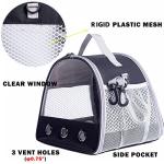 Guinea Pig Carrier Backpack, Clear Bubble Window Backpack for Guinea Pig, Bunny Rat Bird (Black, Carrier)