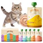 OPET Pate Wet Cat Food Lickable Bisque Wet Cat Treats Cat Food Topper,Free Grain, No by-Product,No Fillers, Thick & Squeezable, 3oz Pouch (Pack of 6)