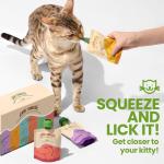 OPET Pate Wet Cat Food Lickable Bisque Wet Cat Treats Cat Food Topper,Free Grain, No by-Product,No Fillers, Thick & Squeezable, 3oz Pouch (Pack of 6)