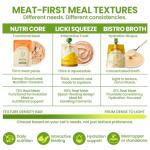 OPET Pate Wet Cat Food Lickable Bisque Wet Cat Treats Cat Food Topper,Free Grain, No by-Product,No Fillers, Thick & Squeezable, 3oz Pouch (Pack of 6)