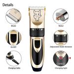 Low Noise Rechargeable Dog Grooming Clippers Set