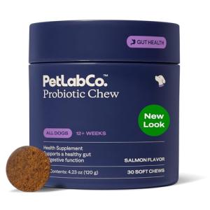 PetLab Co. Salmon Probiotics for Dogs - 30 Chews
