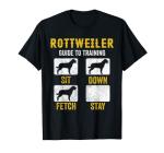 Rottweiler Guide To Training Shirts, Dog Mom Dad Lover Owner T-Shirt