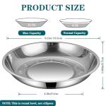 4Packs Cat-Bowls Cat Food Bowl - 6.1 Inch Stainless Steel Cats Feed Bowl for Indoor Cats Shallow and Wide Wet Food Plate Pet Feeding Whisker Fatigue Relief Pet Plate for Kitten Puppy (Type-B)