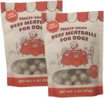 Trader Js Freeze-Dried Dof Treats, Beef Meatballs for Dogs (4 oz, Beef Meatballs) 2 Pack