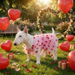 Pistha Cute Dog Dress Pink Tulle Puppy Dress with Heart Patches Pet Clothes for Small Dogs Cats,L