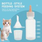OGNWFUNK Pet Nursing Kit – Kitten Bottle Feeding Set with Nipples, Syringes, and Formula Dispenser for Newborn Puppies, Kittens, Baby Squirrels, and Other Small Animals