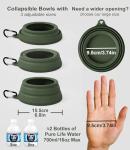 OHMO Spill Proof Collapsible Dog Water Bowl 24oz for Cars, No Splash Portable Bowls for Dog Travel, Pet Essentials for Road Trips, Cat Travel Accessories