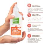 Only Natural Pet Dog Potty Training Attractant Spray for Puppies and Dogs - Essential Indoor Outdoor Toilet Training Aid for Puppy Pads, Grass, & Apartments - 16 Fl Oz Bottle