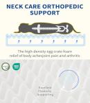 Made4pet Dog Bed Orthopedic, Dog Sofa for Small Dogs Supportive Foam Pet Cushions Bed with Washable Removable Cover, Egg-Crate Foam, Waterproof Lining Bottom, Grey, 30 * 20 * 6.5 Inch