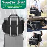 IGOLUMON Dog Travel Bag Large Pet Travel Bags Set for Supplies Weekend Travel Kit Tote Organizer Multi-Pockets Food Travel Bag with 2 Extra Large Food Containers, 2 Dog Bowls, 1 Feeding Mat