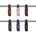 Soft Leather 4ft Dog Collar and Leash Set,Stylish 4ft PU Leather Dog Training Leash, Adjustable Durable Pet Collars with Quick Release Buckle for Large Dogs,Medium Dogs,Purple