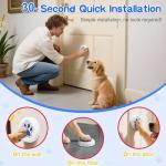 ChunHee Dog Training Bells for Door - Dog Door Bell for with 28 Custom Sounds | Dog Bell for Door Potty Training | Chew-Proof & Adjustable Volume (0-115dB) | Teach Puppies to Signal to Go Outside