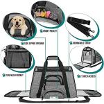 PetAmi Airline Approved Pet Carrier for Cat, Soft Sided Dog Carrier for Small Dog, Cat Travel Supplies Accessories Indoor Cat, Ventilated Pet Carrying Bag Medium Large Kitten Puppy, Small Heather Gray