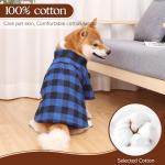 Harbyel Dog Shirts Plaid Dog Shirt Dog Clothes for Small Medium Large Dogs Owner and Pet Shirts are Sold Separately