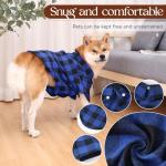 Harbyel Dog Shirts Plaid Dog Shirt Dog Clothes for Small Medium Large Dogs Owner and Pet Shirts are Sold Separately