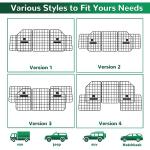 HAITRAL Universal-Fit Barrier,Adjustable Dog Barrier for SUVs,Cars,Trucks,Heavy-Duty Wire Mesh Guard Pet Divider,Back Seat Dog Separator Gate for Cargo Area,Safety Car Travel Accessories