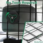 HAITRAL Universal-Fit Barrier,Adjustable Dog Barrier for SUVs,Cars,Trucks,Heavy-Duty Wire Mesh Guard Pet Divider,Back Seat Dog Separator Gate for Cargo Area,Safety Car Travel Accessories