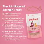 Pupford Freeze Dried Training Treats for Dogs & Puppies, 475+ Two Ingredient Bites (Salmon, 4 oz)