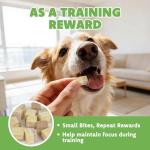 MON2SUN Triple-Layer Freeze Dried Cat & Dog Treats, Chicken, Egg & Chicken Liver Recipe Cube, Grain-Free High Protein Snacks, All Natural Food Topper or Training Rewards, 10.6oz