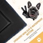 WagWonders Dog Bed Mat Washable Reversible Dog Crate Pad Soft Fluffy Pet Kennel Beds with Anti-Slip Bottom Dog Cat Sleeping Mattress for Small Medium Dogs, 29x18x1.5 Inch, Gray