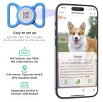 SafePet Smart QR Pet ID Tag – Waterproof Tracker-Free Digital Pet Tag for Dogs & Cats – Instant Scan to Access Owner Info – Durable, Lightweight & Secure Collar