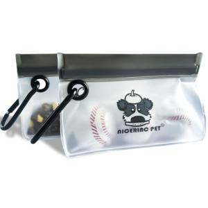 2-Pack Dog Treat Pouch,Lightweight, Compact,Leak Proof,Water Resistant,Carabiner Clip Dogs Travel Bag,Food-Safe Peva Reusable Bags,Holds Treats,Poop Bags,Toys Pet Bag,Dog Travel Accessories