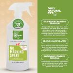 ONLY NATURAL PET No Marking Deterrent Spray for Dogs – Indoor Outdoor Urine Prevention - Stain & Odor Eliminator - Potty Pet Training Aid to Deter Peeing or Marking Carpet or Furniture – 32 Fl Oz