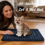 Dog Bed Mat - Reversible Dog Crate Bed Mats, Soft & Breathable Kennel Pad, Durable Crate Bed for Small Dogs & Cats